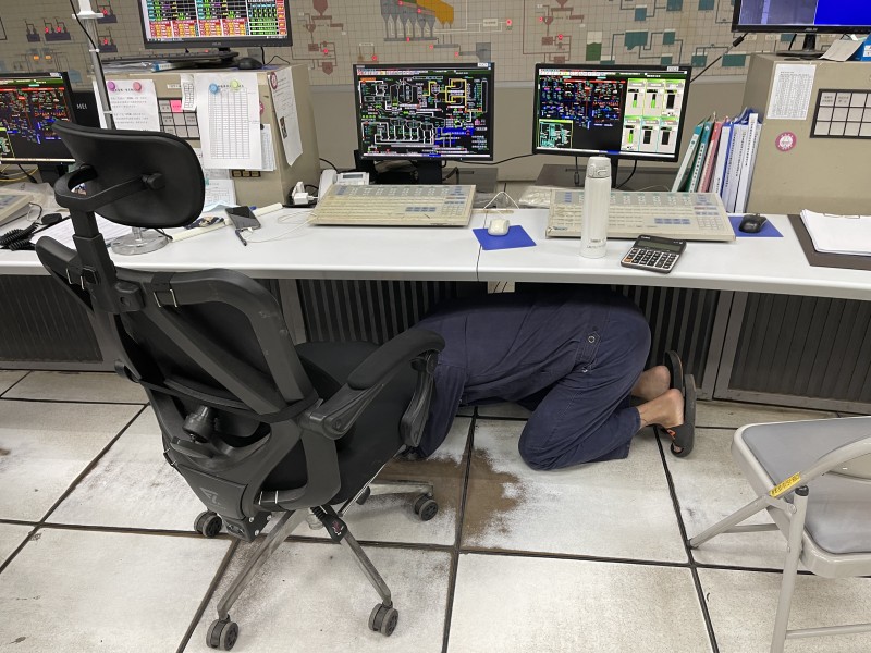 1110921國家防災日-地震防災演練面照片